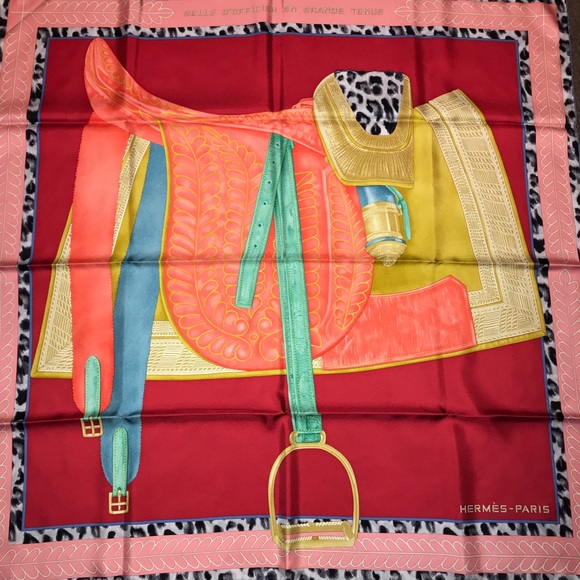 Hermès Scarf 90cm Selle d'Officier en Grande Tenue - Picture 6 of 7